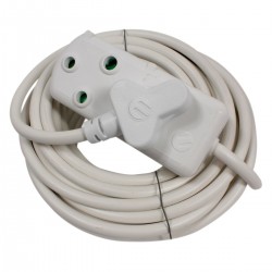 Ellies (FEHBW2X/10W) Extension Lead with Coupler