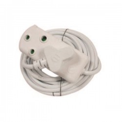 Ellies (FEHBW2X/3W) 3m Extension Cable with side by side coupler