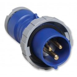 Pin & Sleeve Connector  16 A  250 V  Cable Mount  Plug  2P+E  Blue