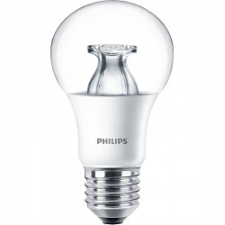 LED Light Bulb  Clear GLS  E27 / ES  Warm White  2700 K  Dimmable Philips