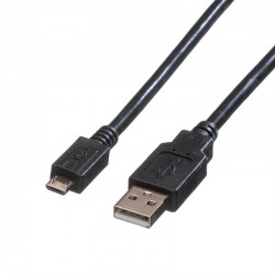 USB Cable  1m USB to Micro USB  Black - MC000948  Multicomp
