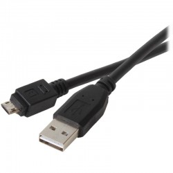 USB Cable  1.8m  USB to Micro USB  Black  83-17335  Stellar Labs