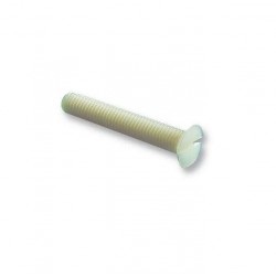Duratool: Screw - Flat Head Slotted - M3 - Nylon 6.6 - 10 mm Length - 121030010