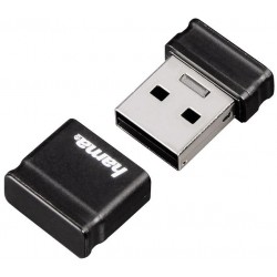 Hama (00094168) 8GB Smartly Compact USB 2.0 Flash Drive - 10 MB/s, Black