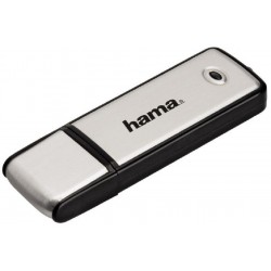 Hama (104308) 32GB Fancy USB 2.0 Flash Drive - 10 MB/s, Black/Silver
