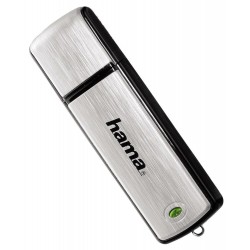 Hama (00108062) 64GB Fancy USB 2.0 Flash Drive - 10 MB/s, Black/Silver