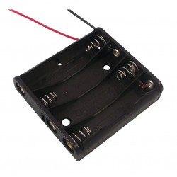 Keystone (2478) Battery Holder, AA x 4, 6" Wire Leads