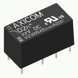 Axicom (1-1393793-8) Power Relay, DPDT, 6 VDC, 3 A, D2n / V23105