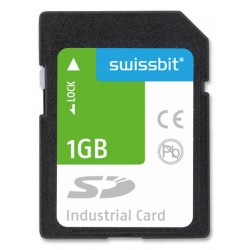 Swissbit (SFSD1024L1BM1TO-I-DF-221-STD) Flash Memory Card, 1 GB