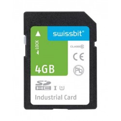 Swissbit (SFSD4096L1BM1TO-I-ME-2A1-STD) Flash Memory Card, 4 GB
