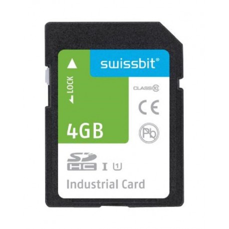 Swissbit (SFSD4096L1BM1TO-I-ME-2A1-STD) Flash Memory Card, 4 GB
