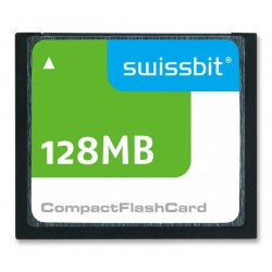Swissbit (SFCF0128H1BK1MT-I-MS-553-SMA) Flash Memory Card, 128 MB