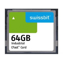 Swissbit (SFCA064GH1AO4TO-I-QC-216-STD) Flash Memory Card, 64 GB