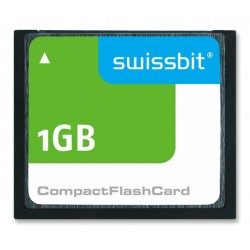 Swissbit (SFCF1024H1BK2MT-I-MO-553-SMA) Flash Memory Card, 1 GB