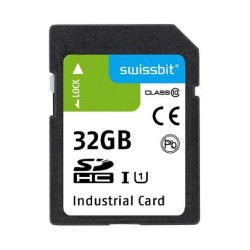 Swissbit (SFSD032GL2AM1TO-I-5E-221-STD) Flash Memory Card, 32 GB