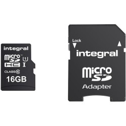 Integral (INMSDH16G10-90U1) 16GB Memory Card with SD Adaptor 90MB/s