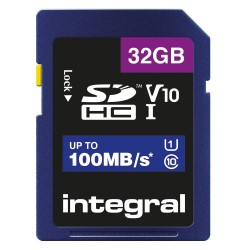 Integral (INSDH32G-100V10) Flash Memory Card, 32 GB