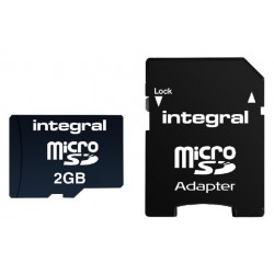 Integral (INMSD2GV2) Flash Memory Card, MicroSD Card, 2 GB