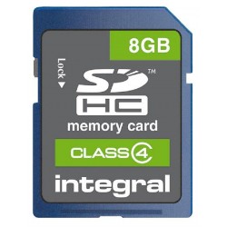Integral (INSDH8G4V2) Flash Memory Card, SDHC Card, 8 GB