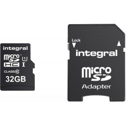 Integral (INMSDH32G10-90U1) 32GB  Memory Card with SD Adaptor 90MB/s