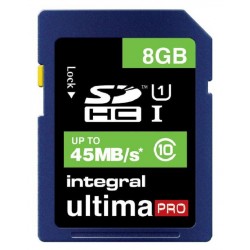 Integral (INSDH8G10-45) Flash Memory Card, SDHC Card, 8 GB