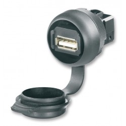 Weidmuller (1018840000) USB Adapter, USB Type A Receptacle,  USB 2.0, IP65
