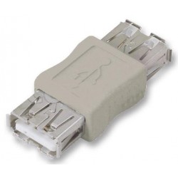 L-Com (UAD015FF) USB Adapter, USB Type A Receptacle, USB Type A Receptacl