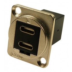 Cliff Electronic (CP30212M) USB Adapter, Dual, USB Type C, USB Type C Plug