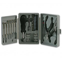 DURATOOL D00197 Mini Tool Kit, 26 Pieces, Bits, Sockets, Plier, Cutter,  Drivers, Chrome Vanadium Steel