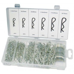 Duratool: Hitch Pin Set - Steel - Assorted Sizes - 150 Pieces - D01894