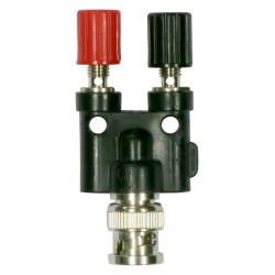 Tenma (76-005) Connector Adapter, BNC Coaxial, 1 Ways, Plug, Binding Post
