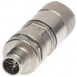Molex (120341-0806) Sensor Connector,  M12, Plug, M12, Male, 8 Positions
