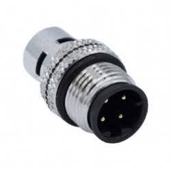 Norcomp (858-D04-103RSS4) Sensor Connector, Male, 4 Positions, Solder Pin