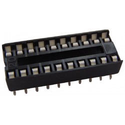 3M (4820-3004-CP) IC & Component Socket, 20 Contacts, DIP Socket