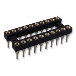 Aries (20-3518-10) IC & Component Socket, 20 Contacts, DIP