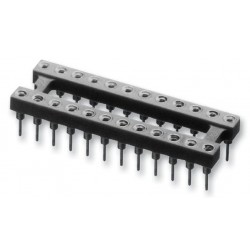 Aries (24-3518-10) IC & Component Socket, 24 Contacts, DIP, 2.54 mm