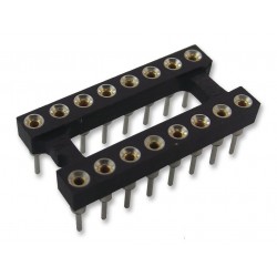 Aries (16-3518-10) IC & Component Socket, 16 Contacts, DIP, 2.54 mm
