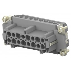 TE Connectivity (T2040162201-000) Heavy Duty Connector Insert, 16 Contacts