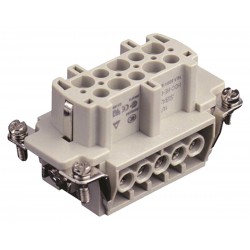 TE Connectivity (T2040102201-000) Heavy Duty Connector Insert, 10 Contacts