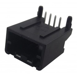 Molex (34793-0040) Automotive Connector, Right Angle, Black, 4 Contacts