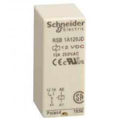 Schnider  General Purpose Relay  RSB Series  Interface  DPDT  12 VDC  8 A