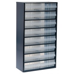 Raaco (2543388) Storage Cabinet, 16 Drawer, Steel