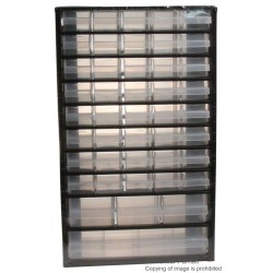Raaco (126762) Storage Cabinet, Organiser, 44 Compartment, Steel
