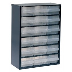 Raaco (137478) Storage Cabinet, 18 Drawer, Steel