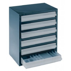 Raaco (2069911) Storage Cabinet, 6 Drawer, Steel