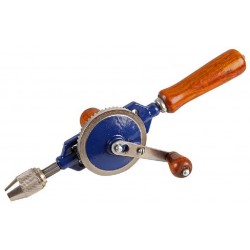 Duratool D02329 Hand Drill  Wood Handle  6 mm Max Chuck  290 mm Overall