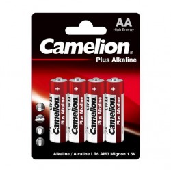 CAMELION LR6-BP4 AA=Size Battery 1.5V Super Alkaline 4/Pack