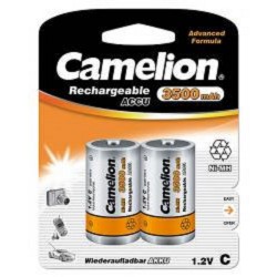 CAMELION NH-C3500BP2 (MEC) C=Size Battery NiMH 1.2V 3.5AH-2pc/Pack