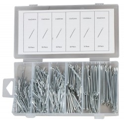 Duratool  Cotter Pin Set  Assorted  Steel  Silver  500 Pieces  D00366