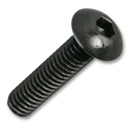 Duratool: Button Screw  Hex Head  Steel - 8 mm - M3 - Pack of 50 - D01433
